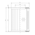 R332G10 Hydraulikfilterelement (Rücklauffilter)