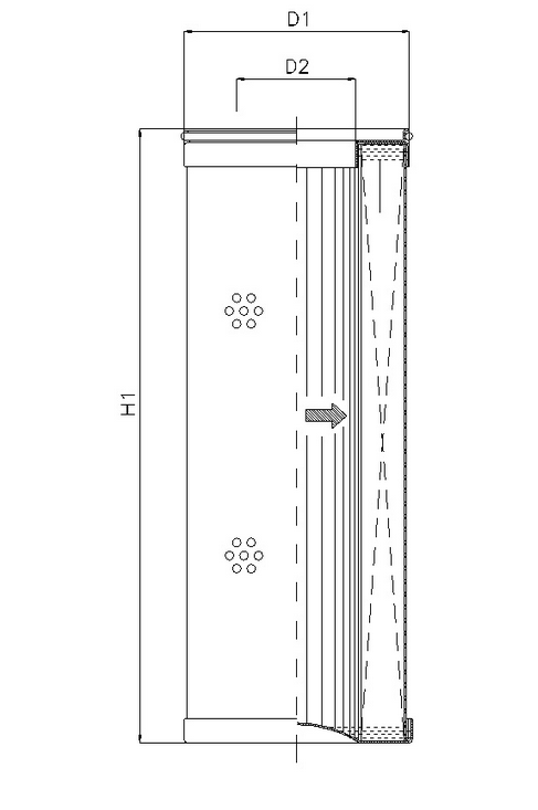 R413G25 Hydraulikfilterelement (Rücklauffilter)