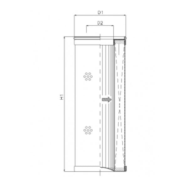 R473G06 Hydraulikfilterelement (Rücklauffilter)