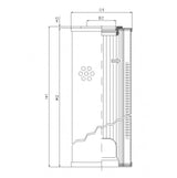 R5111C10 Hydraulikfilterelement (Rücklauffilter)