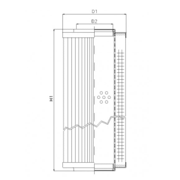 R521T25 Hydraulikfilterelement (Rücklauffilter)