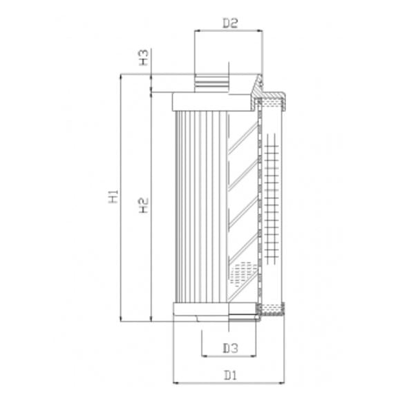 R531G03V Hydraulikfilterelement (Rücklauffilter)