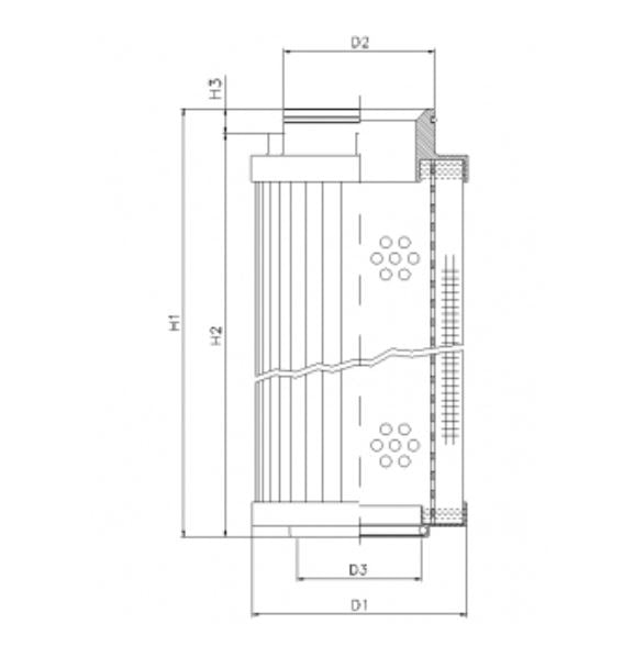 R540G03V Hydraulikfilterelement (Rücklauffilter)