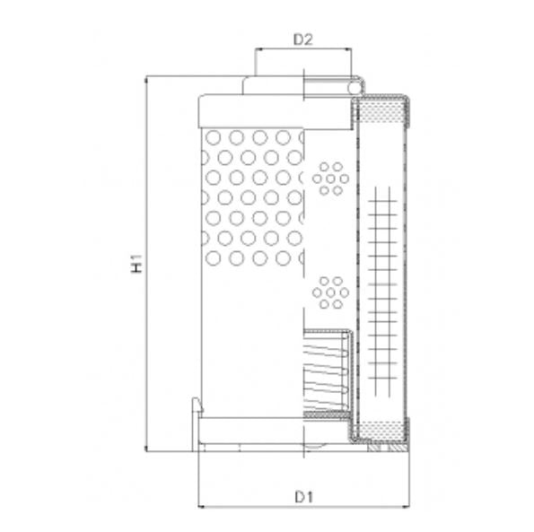 R610G10 Hydraulikfilterelement (Rücklauffilter)