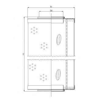 R670G10V Hydraulikfilterelement (Rücklauffilter)