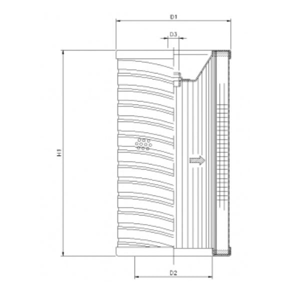 R701T25 Hydraulikfilterelement (Rücklauffilter)