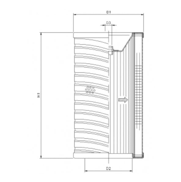 R705T120 Hydraulikfilterelement (Rücklauffilter)