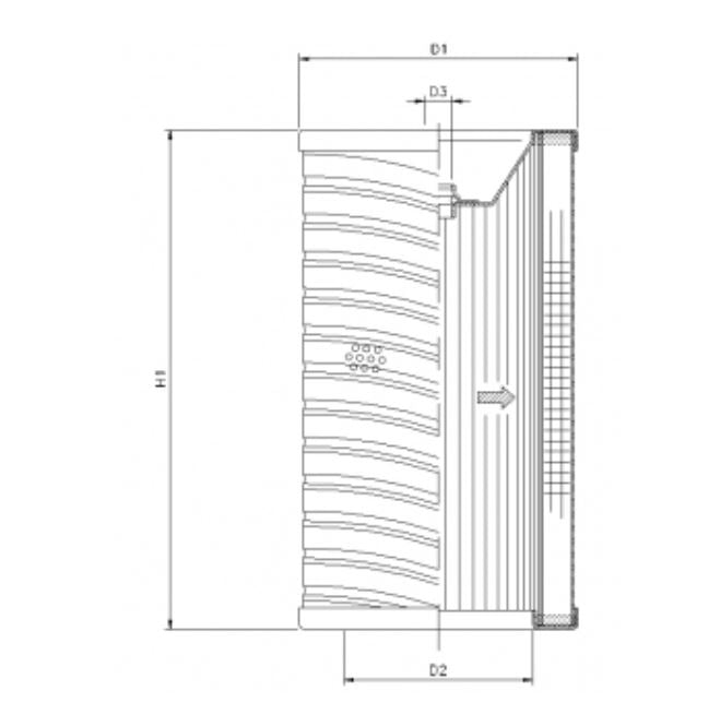 R720T25 Hydraulikfilterelement (Rücklauffilter)