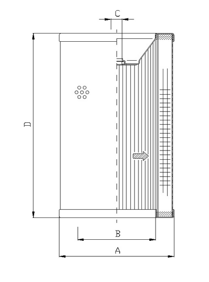R721G10V Hydraulikfilterelement (Rücklauffilter)