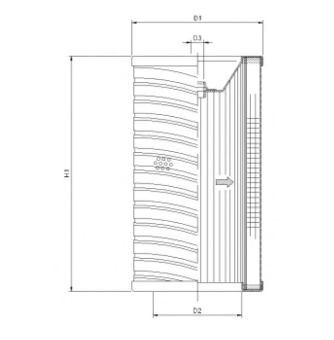 R734T10 Hydraulikfilterelement (Rücklauffilter)