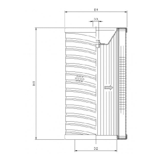 R737T120 Hydraulikfilterelement (Rücklauffilter)