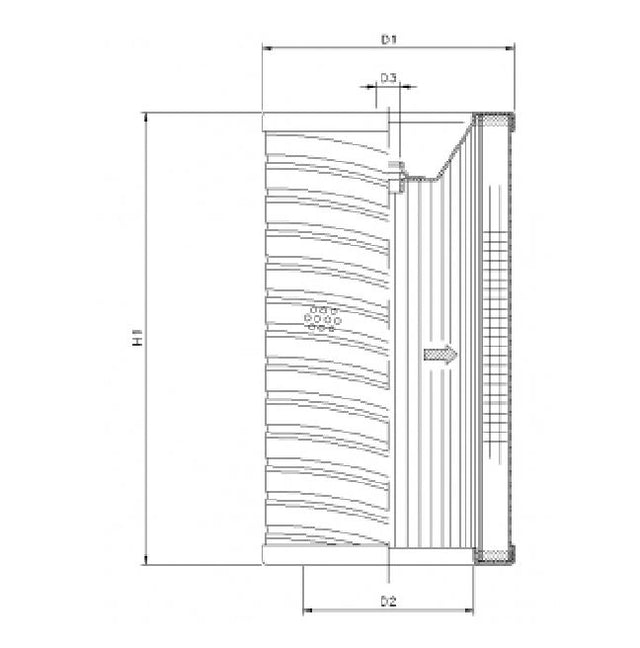 R737T120 Hydraulikfilterelement (Rücklauffilter)