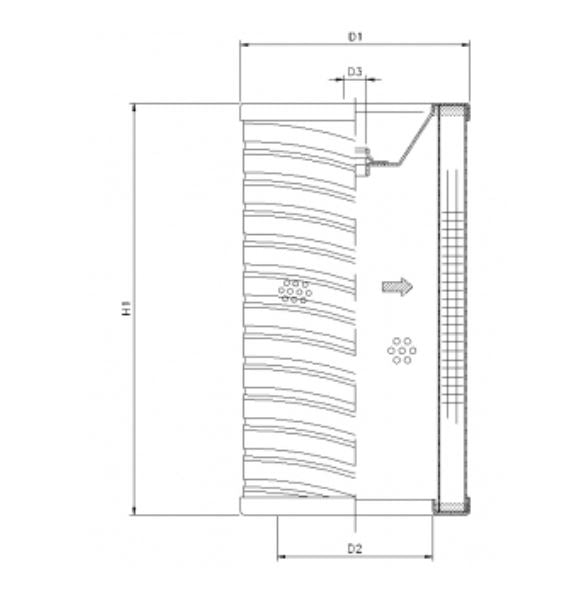 R752C10 Hydraulikfilterelement (Rücklauffilter)