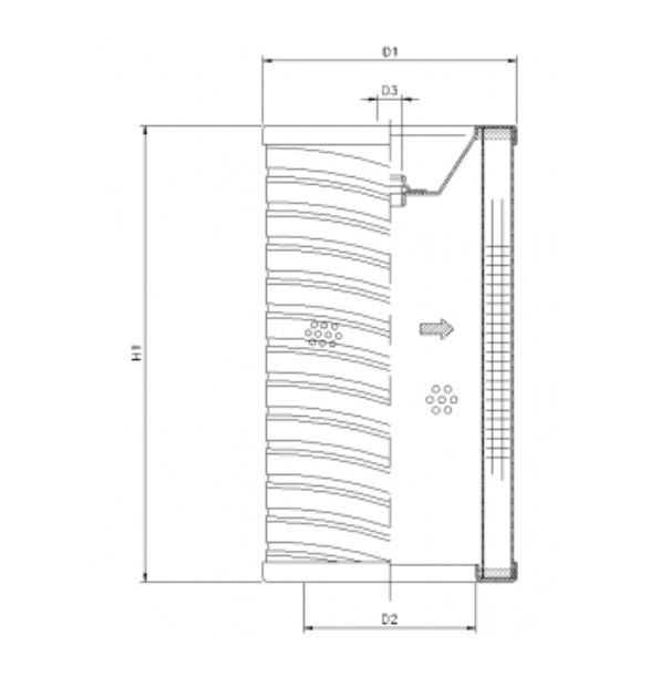 R752G03P Hydraulikfilterelement (Rücklauffilter)