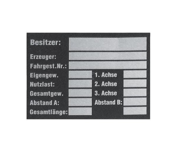Fahrzeugdaten Folie