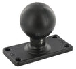 Basis mit 1,5 "x 3,5" 4-Loch-Muster, Größe D / 2,25 "Kugel