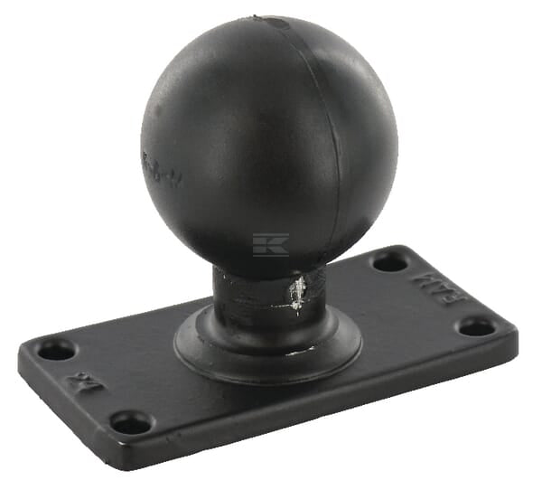 Basis mit 1,5 "x 3,5" 4-Loch-Muster, Größe D / 2,25 "Kugel