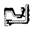 Dichtung RWDR-K7 56x105x25 NBR