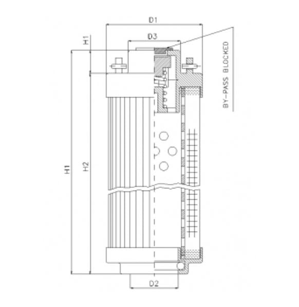 RHR1300A10B/5 Hydraulikfilterelement (Rücklauffilter)