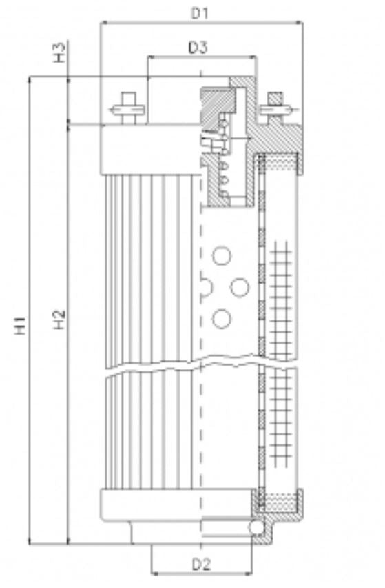 RHR160B10B Hydraulikfilterelement (Rücklauffilter)