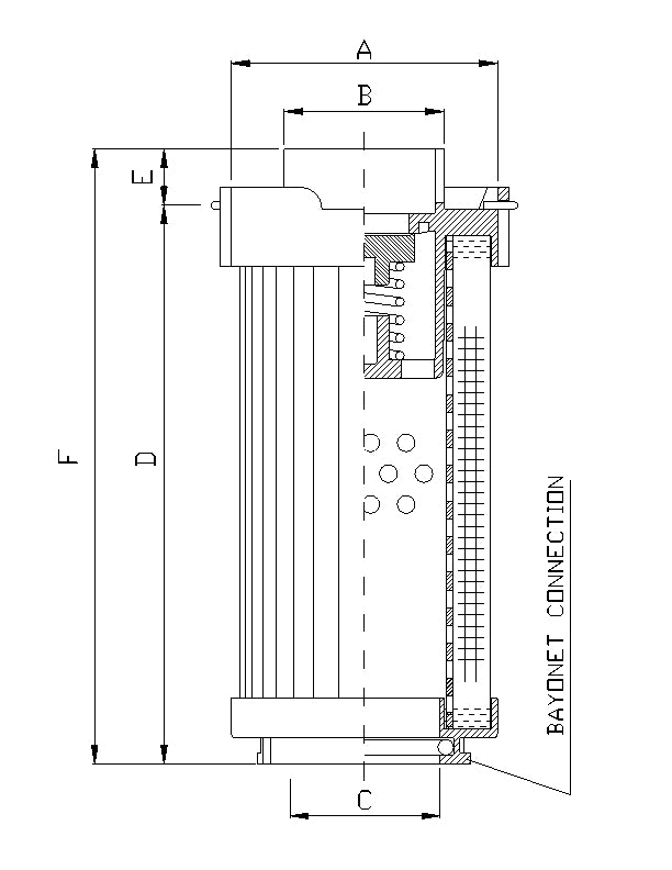 RHR165S25B Hydraulikfilterelement (Rücklauffilter)