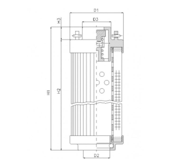 RHR1700A05B Hydraulikfilterelement (Rücklauffilter)
