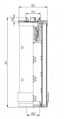 RHR270M10B3/AB1 Hydraulikfilterelement (Rücklauffilter)