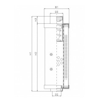 RHR30G10B/2 Hydraulikfilterelement (Rücklauffilter)
