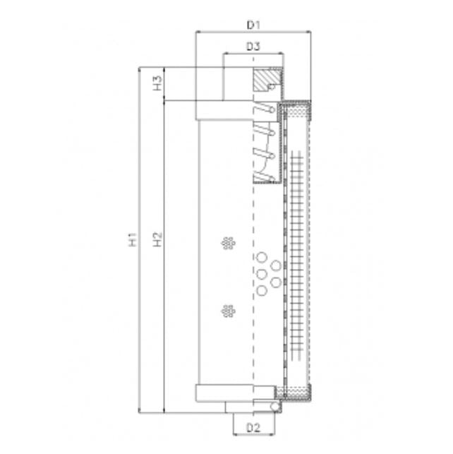 RHR30S100B Hydraulikfilterelement (Rücklauffilter)