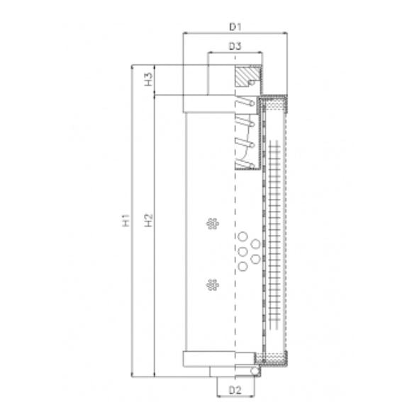 RHR30S25V Hydraulikfilterelement (Rücklauffilter)