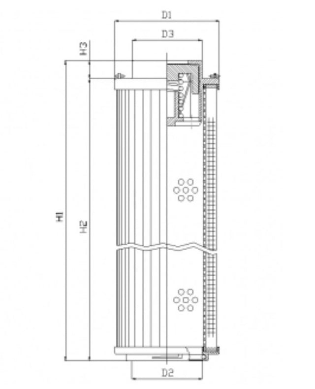 RHR330S200B3/AB1 Hydraulikfilterelement (Rücklauffilter)
