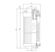 RHR500A20V Hydraulikfilterelement (Rücklauffilter)