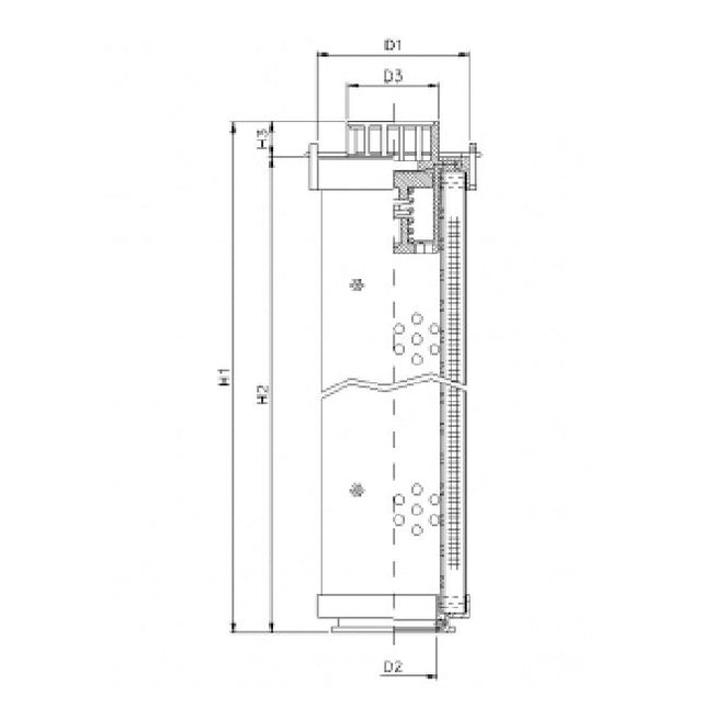 RHR75S200B Hydraulikfilterelement (Rücklauffilter)