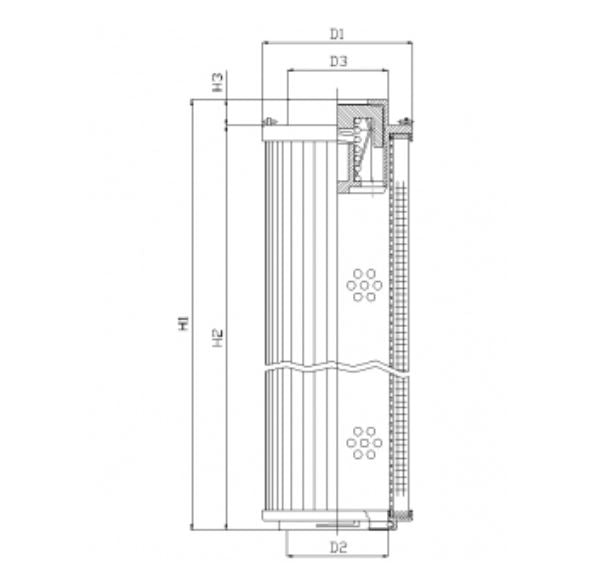 RHR850S100V Hydraulikfilterelement (Rücklauffilter)
