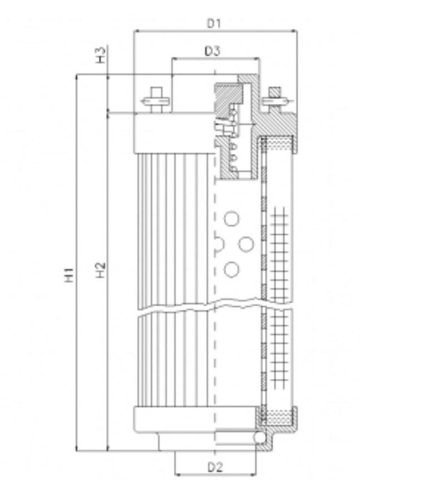 RHR950B25V Hydraulikfilterelement (Rücklauffilter)