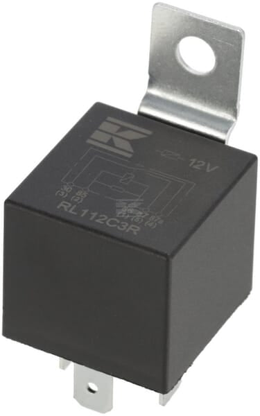 Mini-Relais 12V, Umschalter, 30A/40A, mit Widerstand, mit Halter
