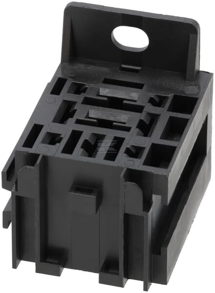 Mini-Relaissockel mit Bügel, 5 x 6,3 mm 4 x 2,8 mm, mit Verlängerungssockel