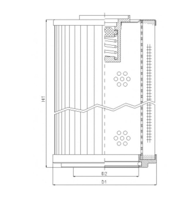 RLR1201D10B Hydraulikfilterelement (Rücklauffilter)