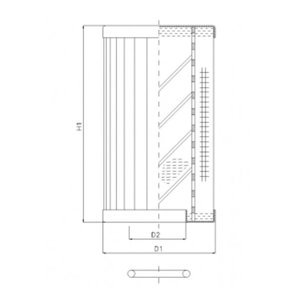 RLR120B80B/5 Hydraulikfilterelement (Rücklauffilter)