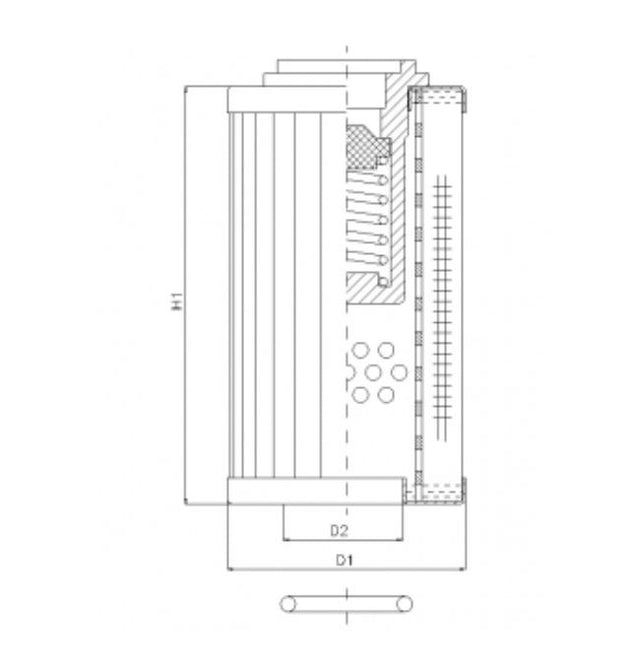 RLR175B130B Hydraulikfilterelement (Rücklauffilter)