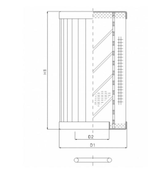 RLR175B25B/5 Hydraulikfilterelement (Rücklauffilter)