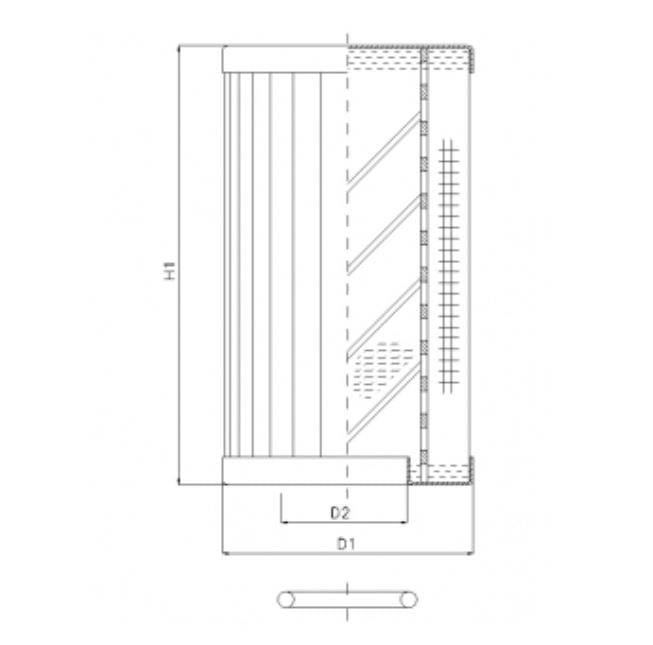 RLR210B500B/5 Hydraulikfilterelement (Rücklauffilter)