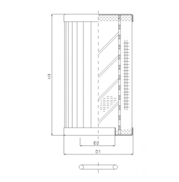 RLR320B25B/5 Hydraulikfilterelement (Rücklauffilter)