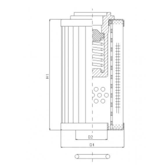 RLR330B250B Hydraulikfilterelement (Rücklauffilter)