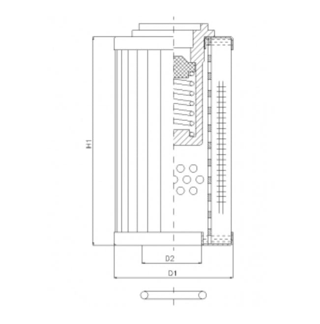 RLR330B40B Hydraulikfilterelement (Rücklauffilter)