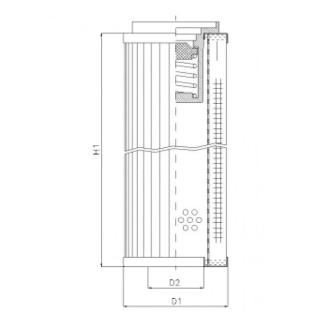 RLR425B130V Hydraulikfilterelement (Rücklauffilter)