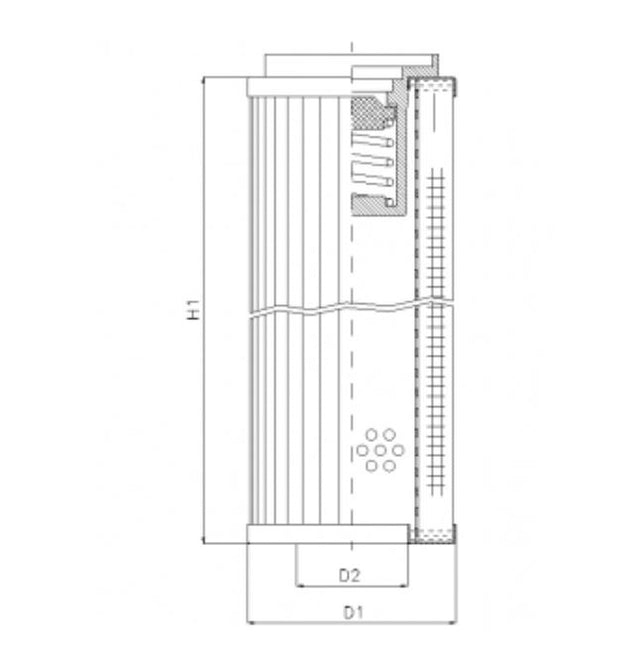 RLR425B25V Hydraulikfilterelement (Rücklauffilter)