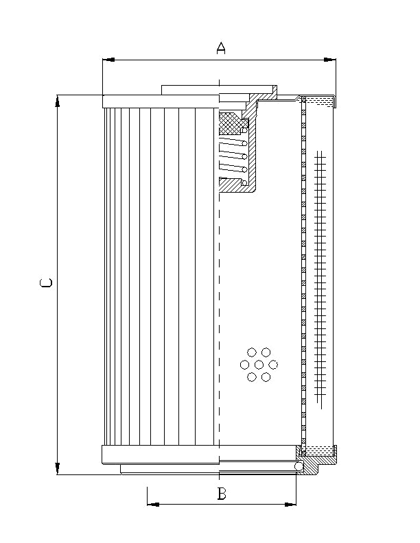 RLR631D20B Hydraulikfilterelement (Rücklauffilter)