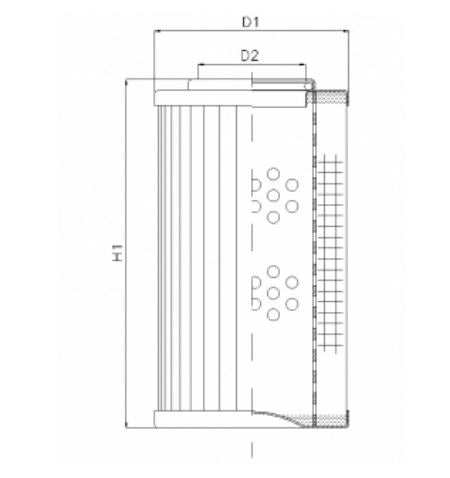 RLR631E10V/5 Hydraulikfilterelement (Rücklauffilter)