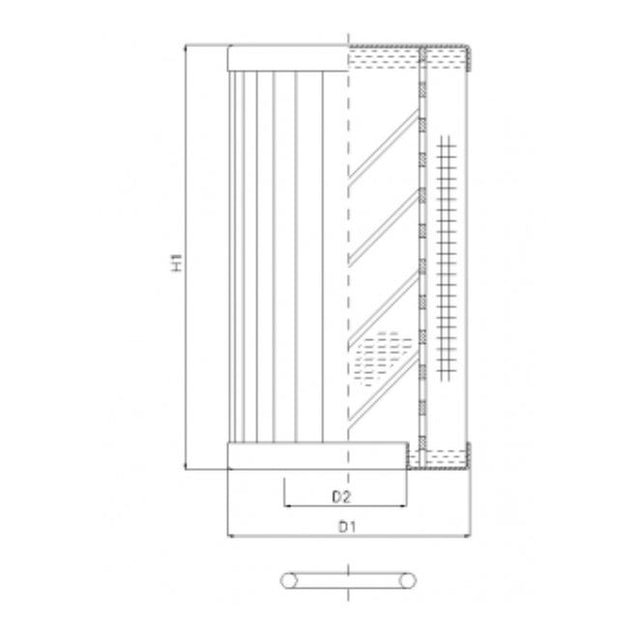 RLR70B130B/5 Hydraulikfilterelement (Rücklauffilter)